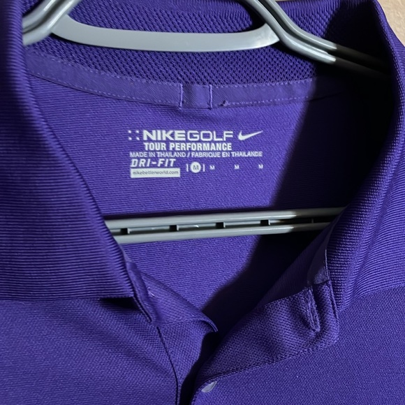 Drifit golf polo purple.  B4 - Picture 3 of 4